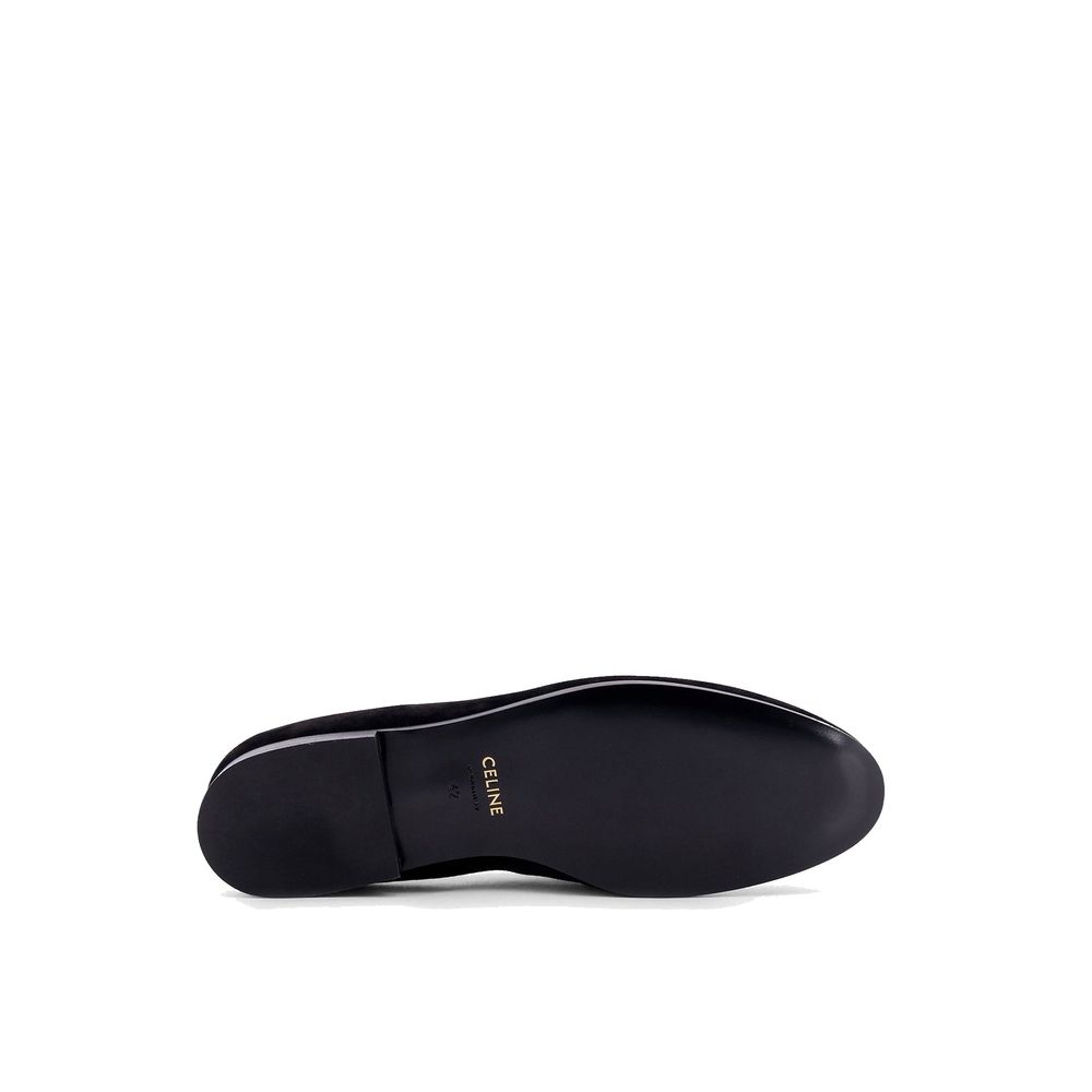 Celine Black Calfskin Slip-On Loafers | Regal Royce