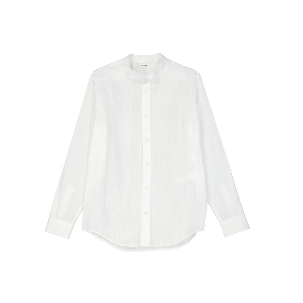 Celine White Cotton Dress Shirt | Regal Royce