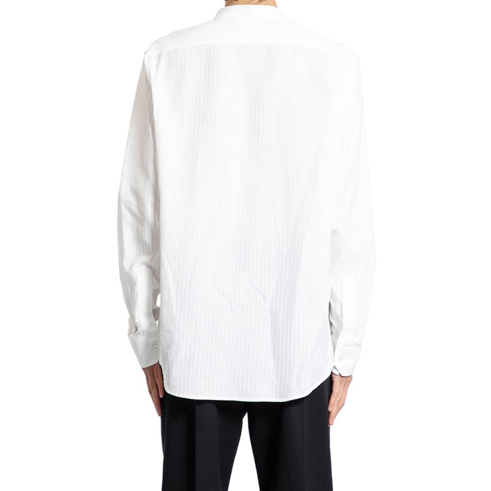 Celine White Cotton Dress Shirt | Regal Royce