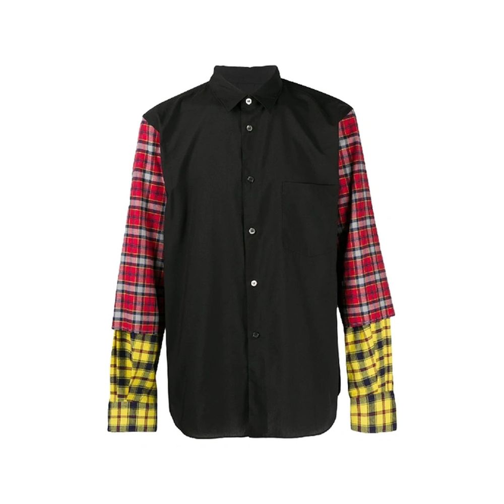 Comme Des Garçons Black Cotton Pattern Shirt | Regal Royce
