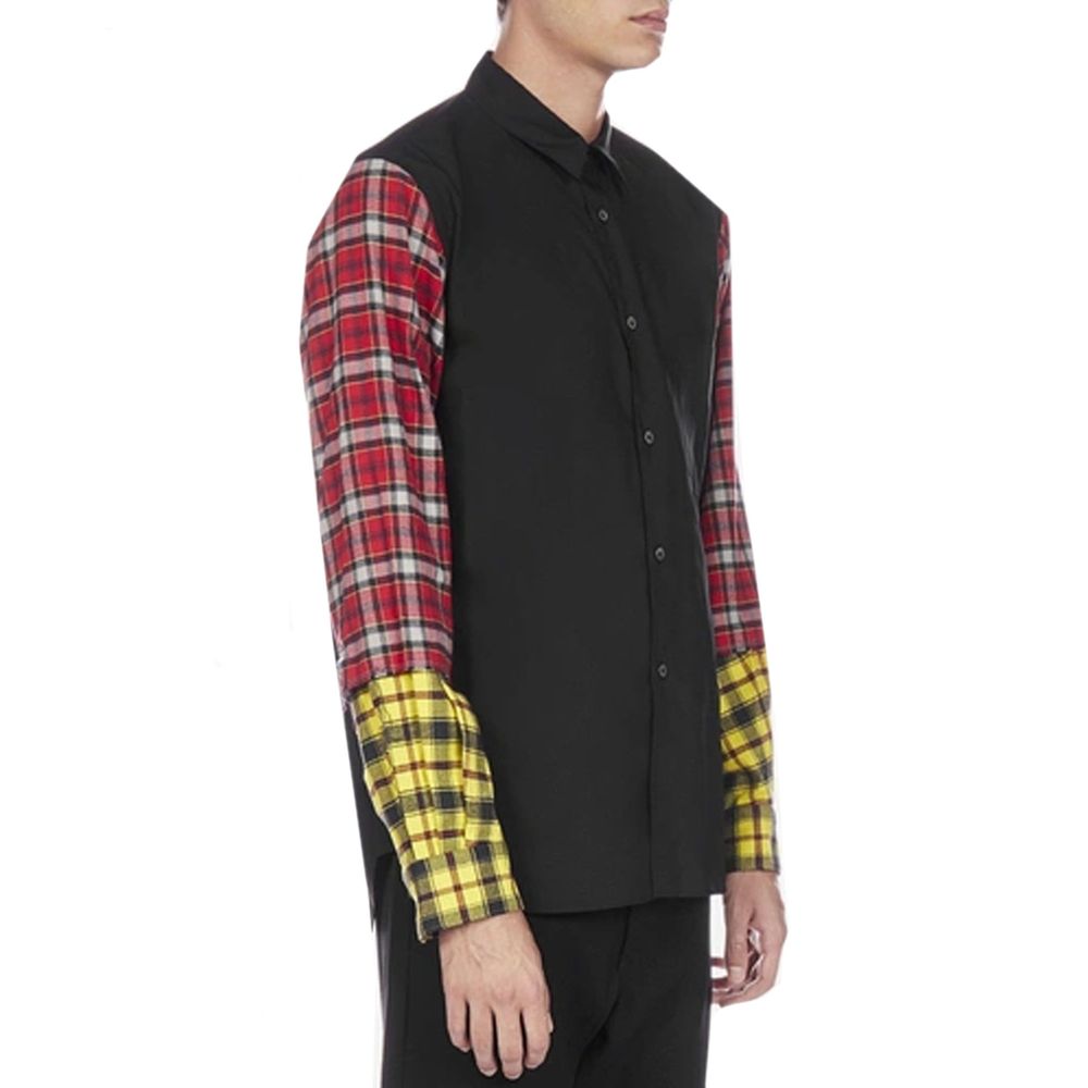 Comme Des Garçons Black Cotton Pattern Shirt | Regal Royce