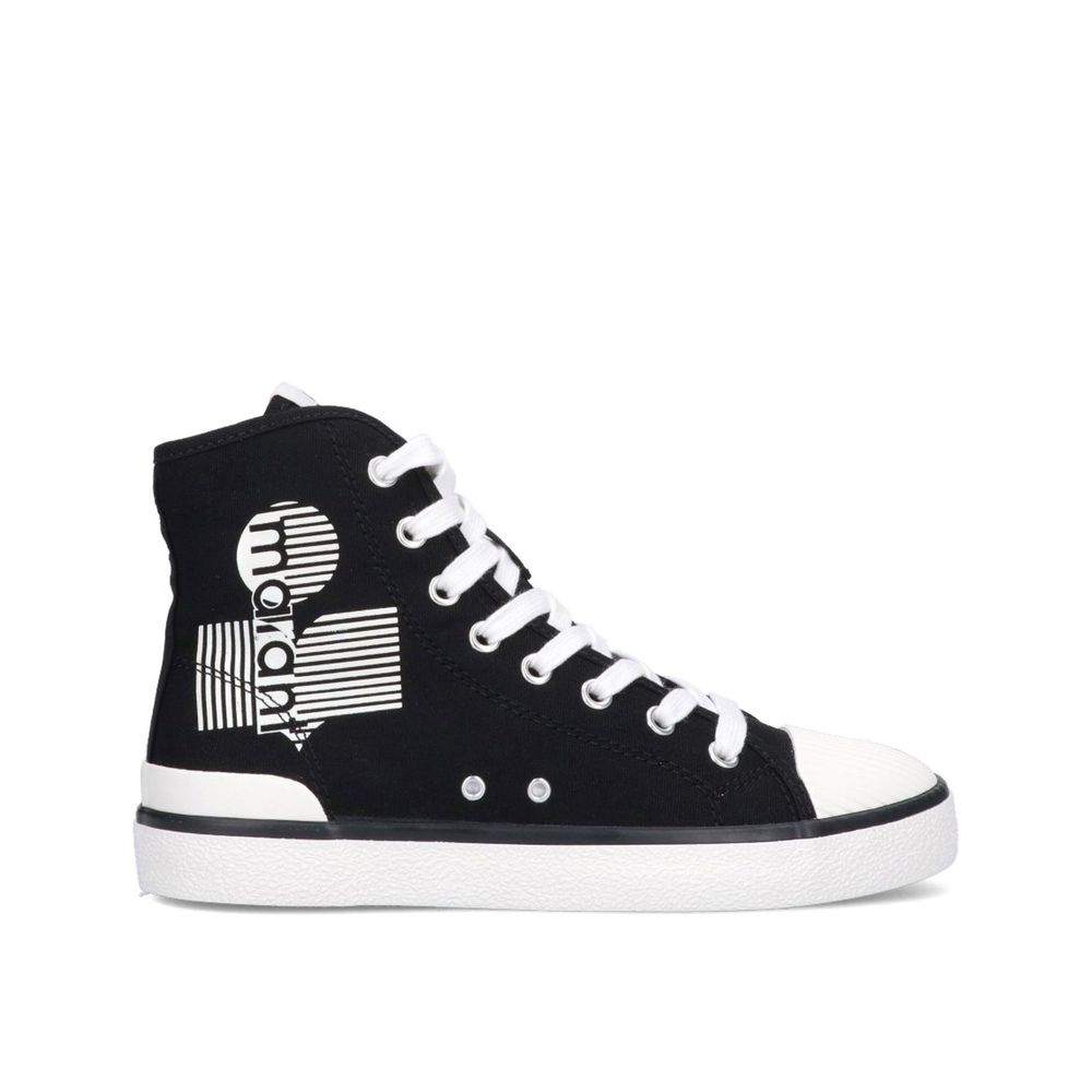 Isabel Marant Black Canvas High Top Sneakers | Regal Royce