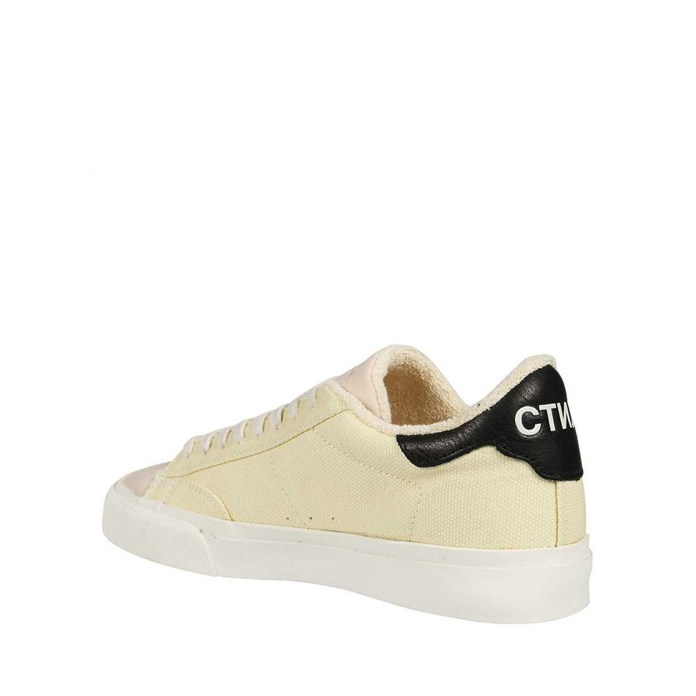 Heron Preston White Canvas Low Top Sneakers | Regal Royce