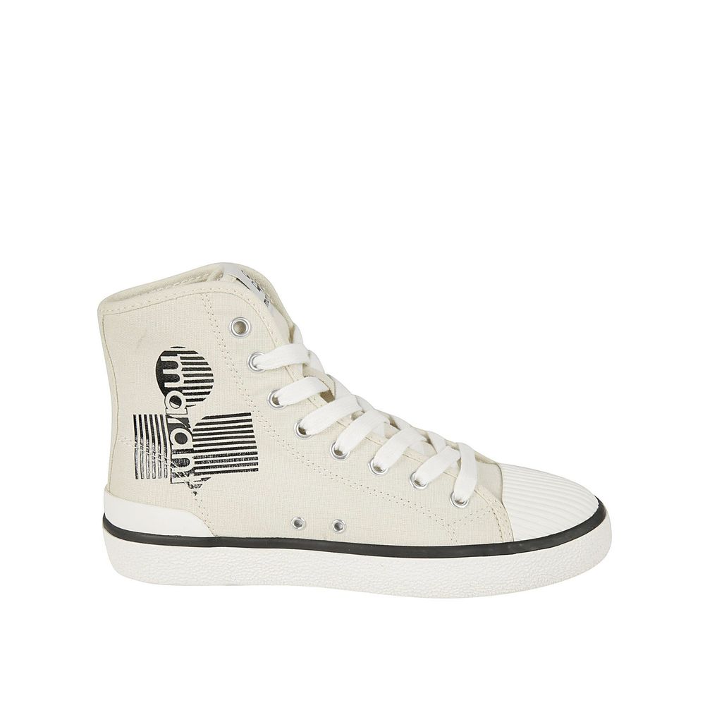 Isabel Marant Beige Canvas High Top Sneakers | Regal Royce