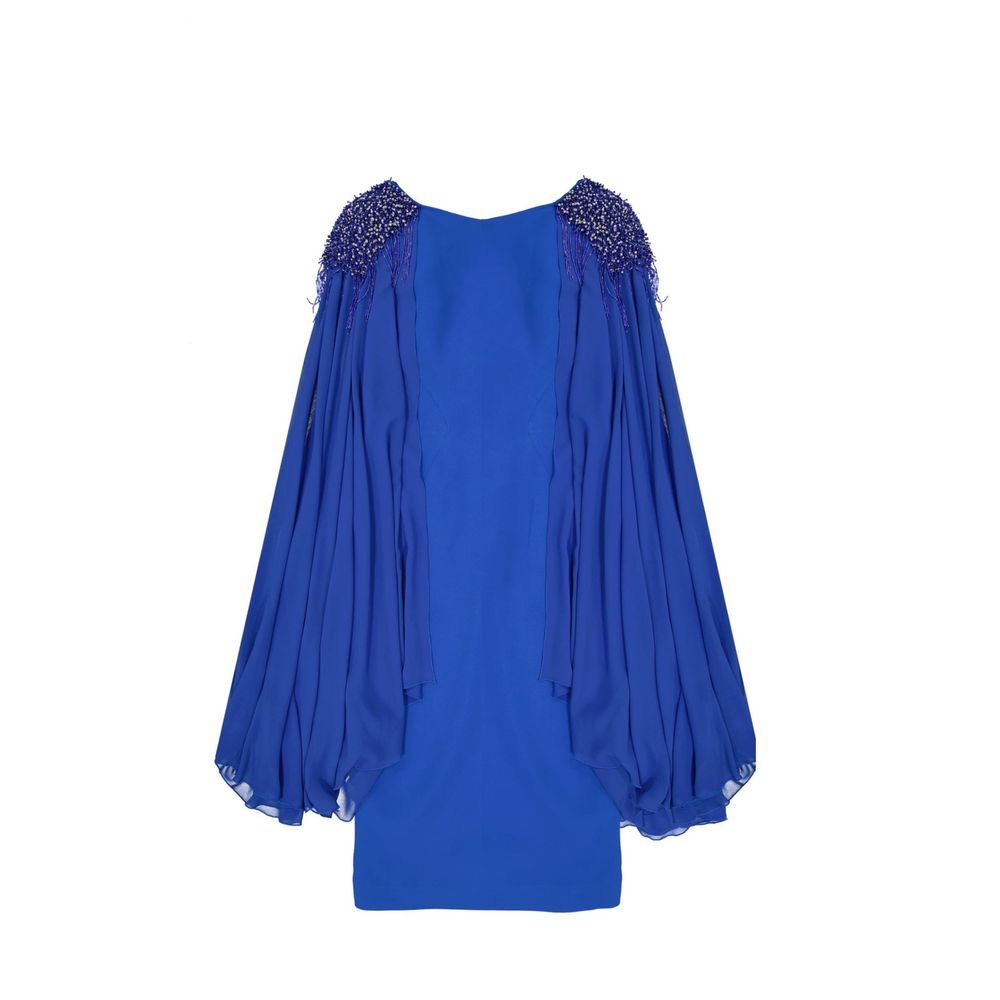 IVAN MONTESI Blue Acetate Cocktail Dress | Regal Royce