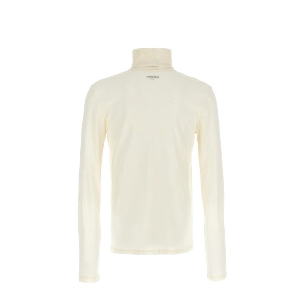 Jil Sander White Polyester Turtleneck | Regal Royce