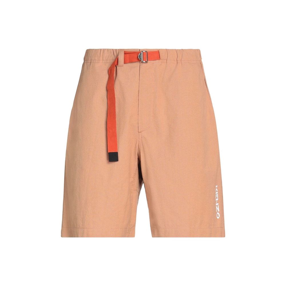 Kenzo Brown Cotton Bermuda Shorts | Regal Royce