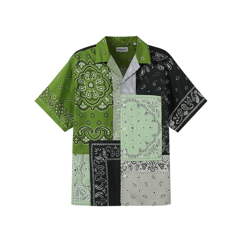 Kenzo Bicolor Cotton Shortsleeve Shirt | Regal Royce