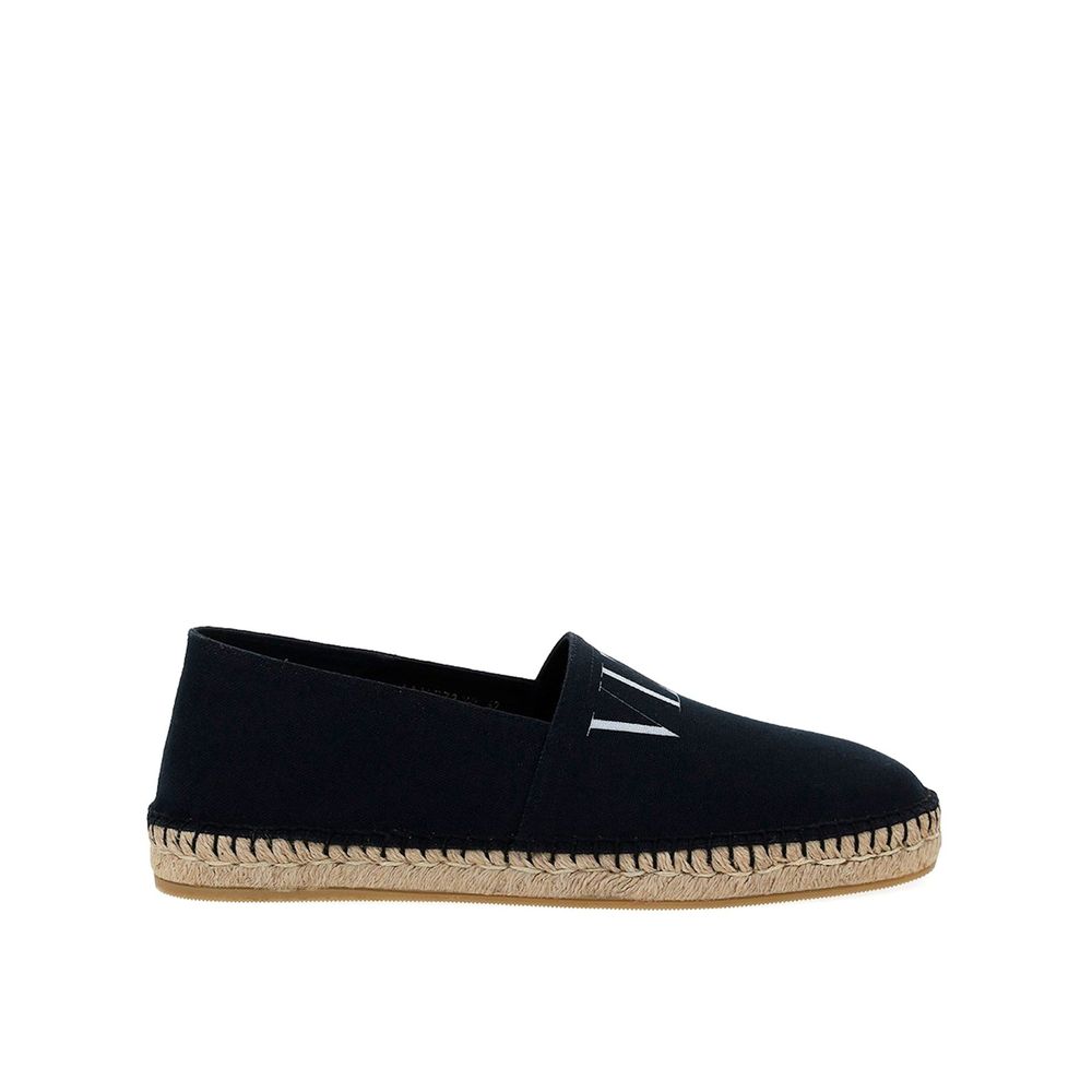 Valentino Garavani Black Canvas Espadrilles | Regal Royce