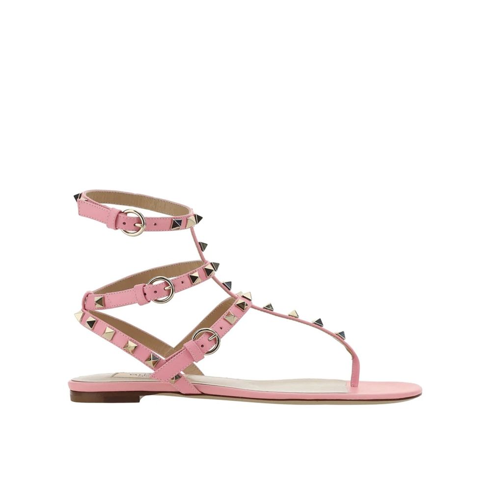 Valentino Garavani Multicolor Calfskin Flat Sandals | Regal Royce