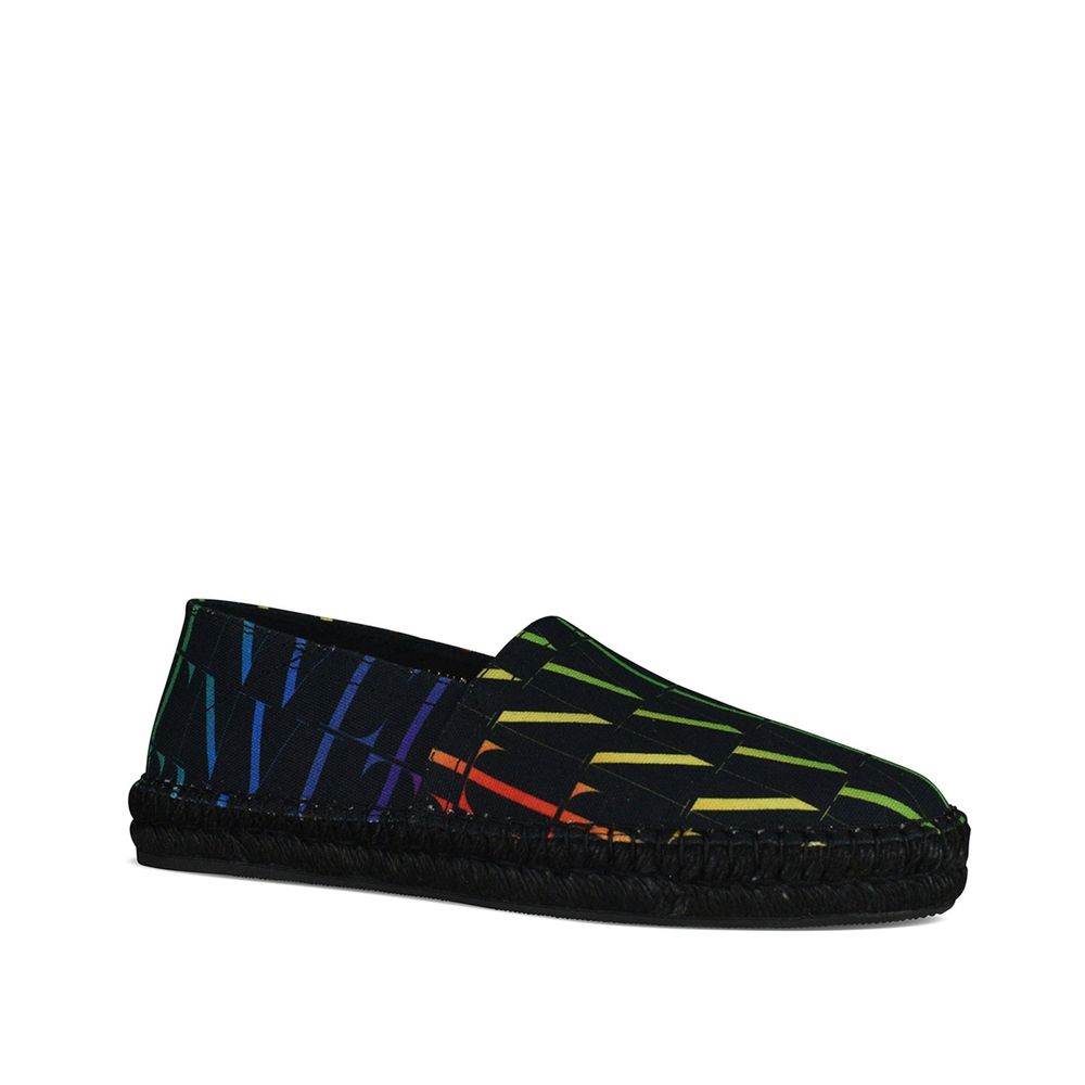 Valentino Garavani Black Canvas Espadrilles | Regal Royce
