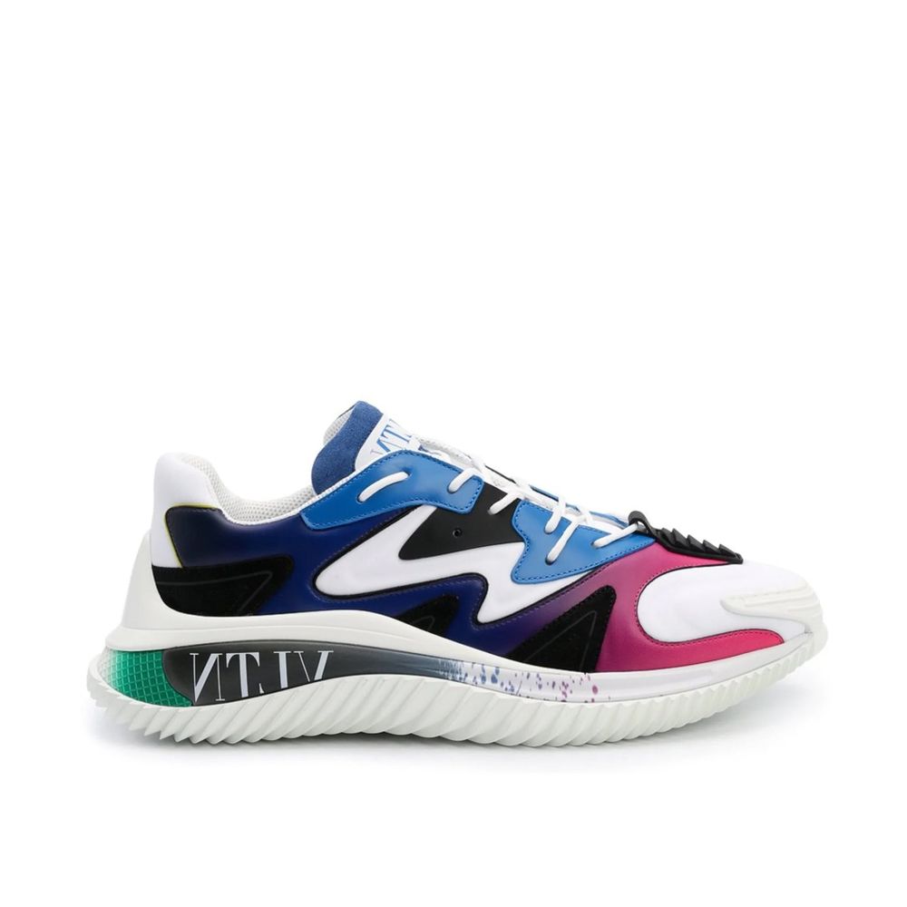 Valentino Garavani White Fabric Athletic Sneakers | Regal Royce