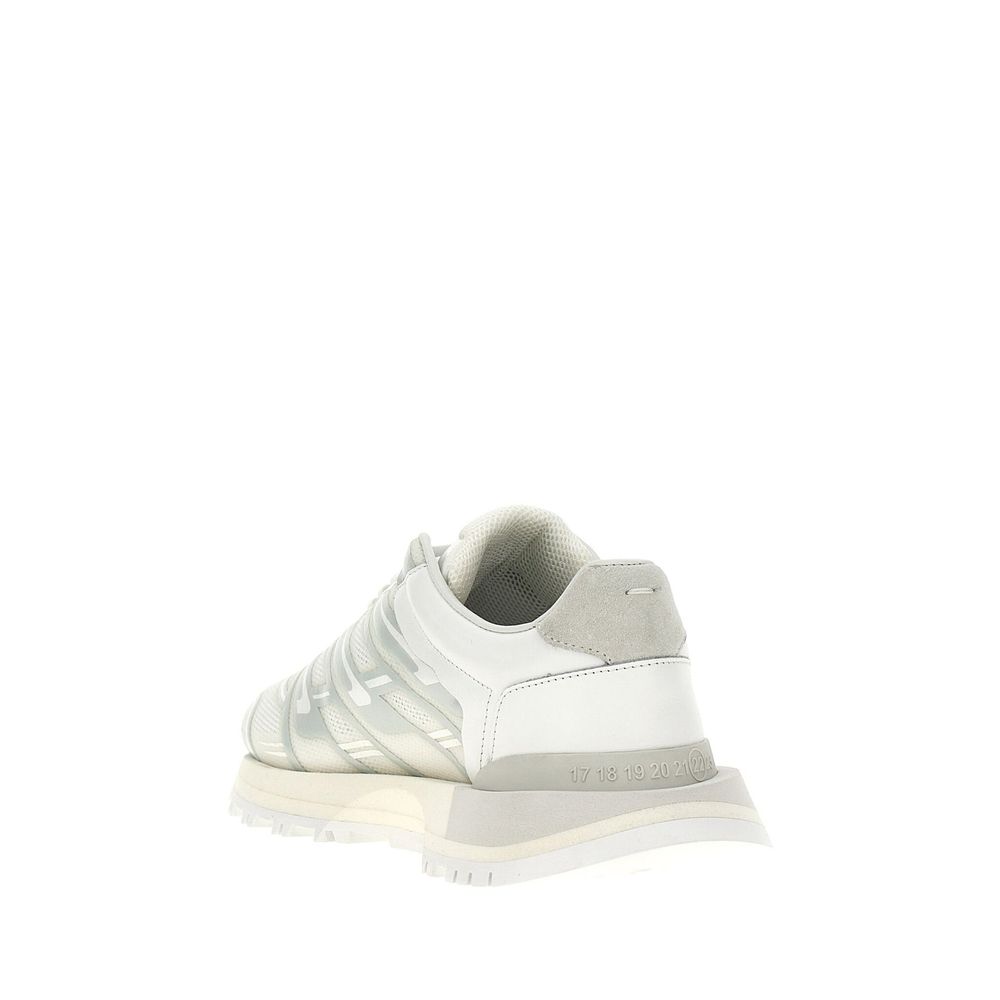 Maison Margiela White Fabric Athletic Sneakers | Regal Royce