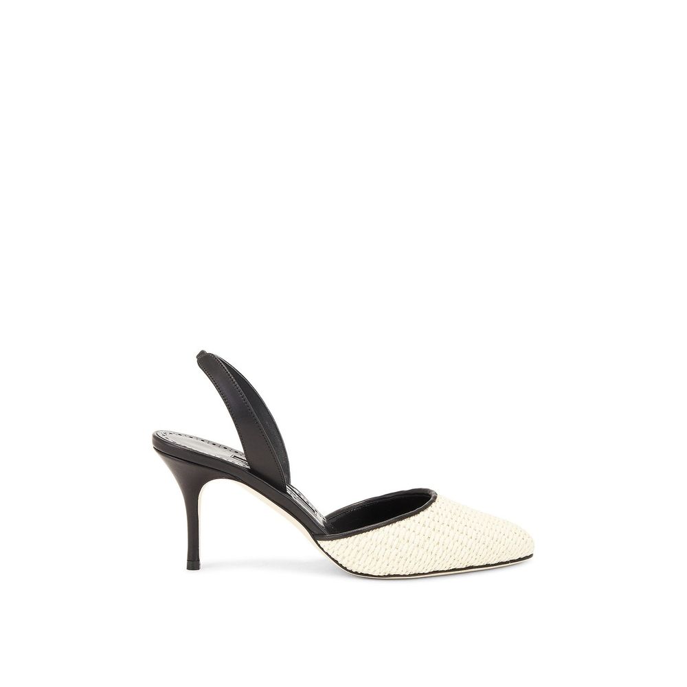 Manolo Blahnik Black Raffia Pumps | Regal Royce