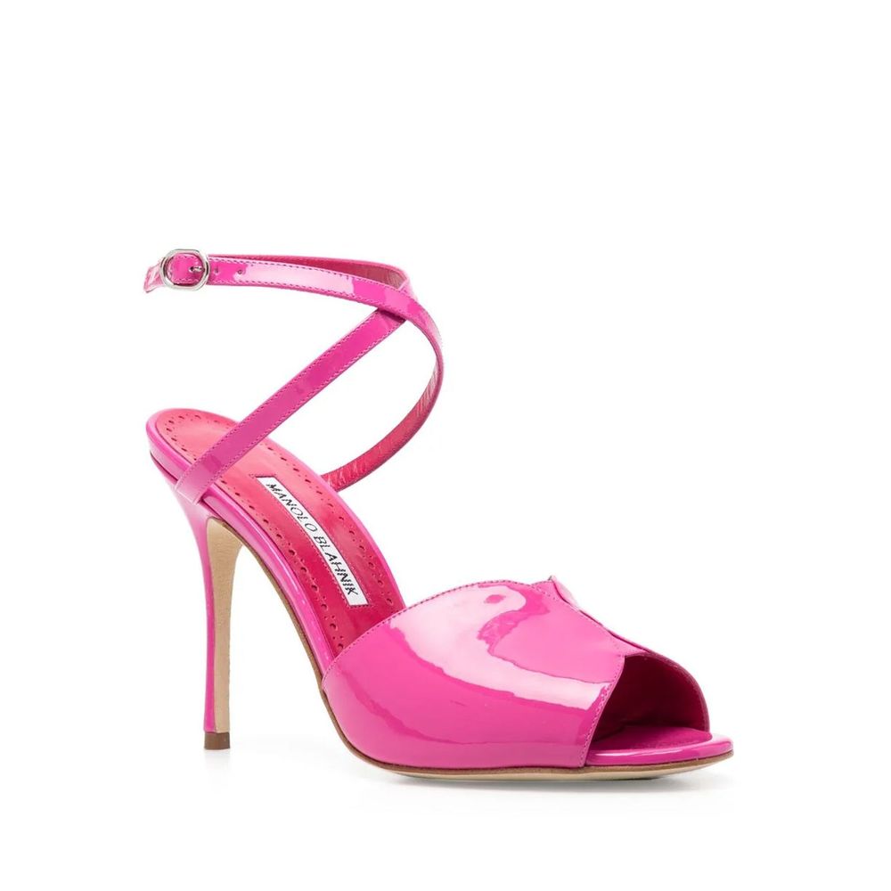 Manolo Blahnik Multicolor Calfskin Stiletto Heel Sandals | Regal Royce