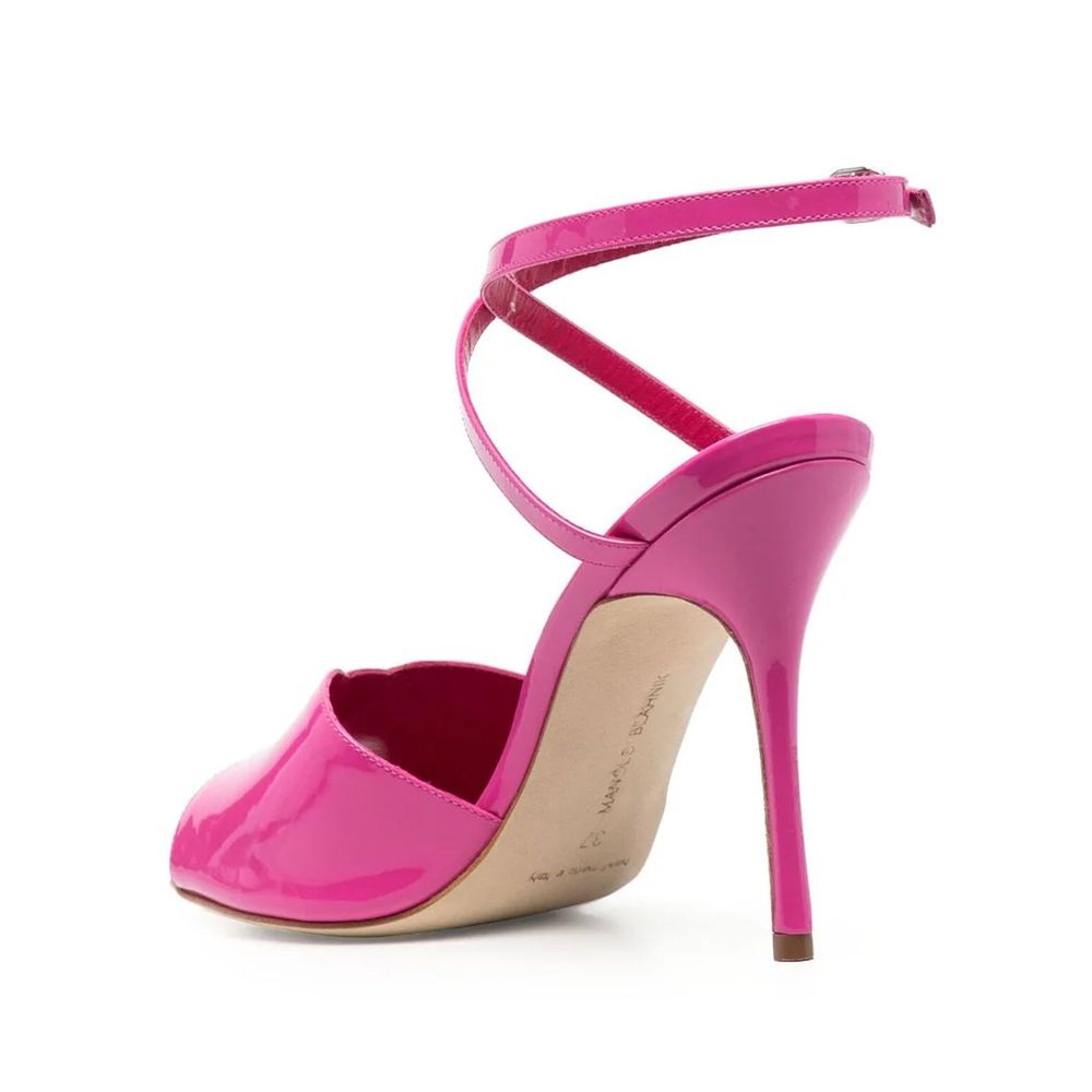 Manolo Blahnik Multicolor Calfskin Stiletto Heel Sandals | Regal Royce