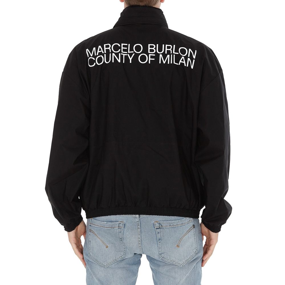 Marcelo Burlon Black Cotton Bomber | Regal Royce