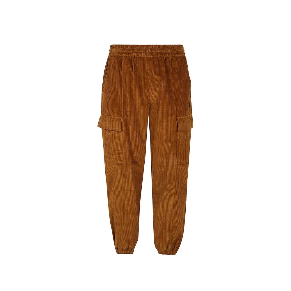 Marcelo Burlon Brown Cotton Cargo Pants | Regal Royce