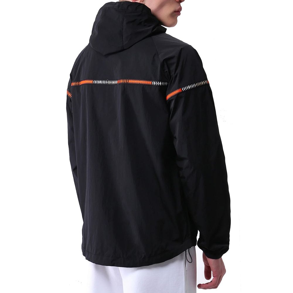 Marcelo Burlon Black Polyamide Shell Jacket | Regal Royce