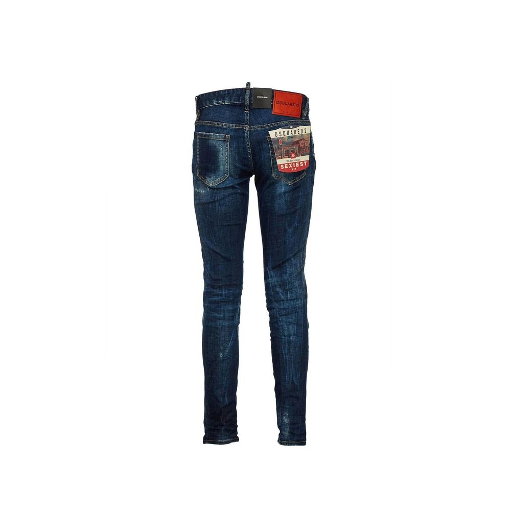 Dsquared² Blue Cotton Slim Fit Jeans | Regal Royce