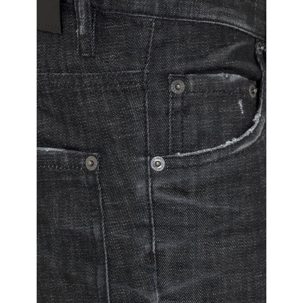 Dsquared² Black Cotton Slim Fit Jeans | Regal Royce