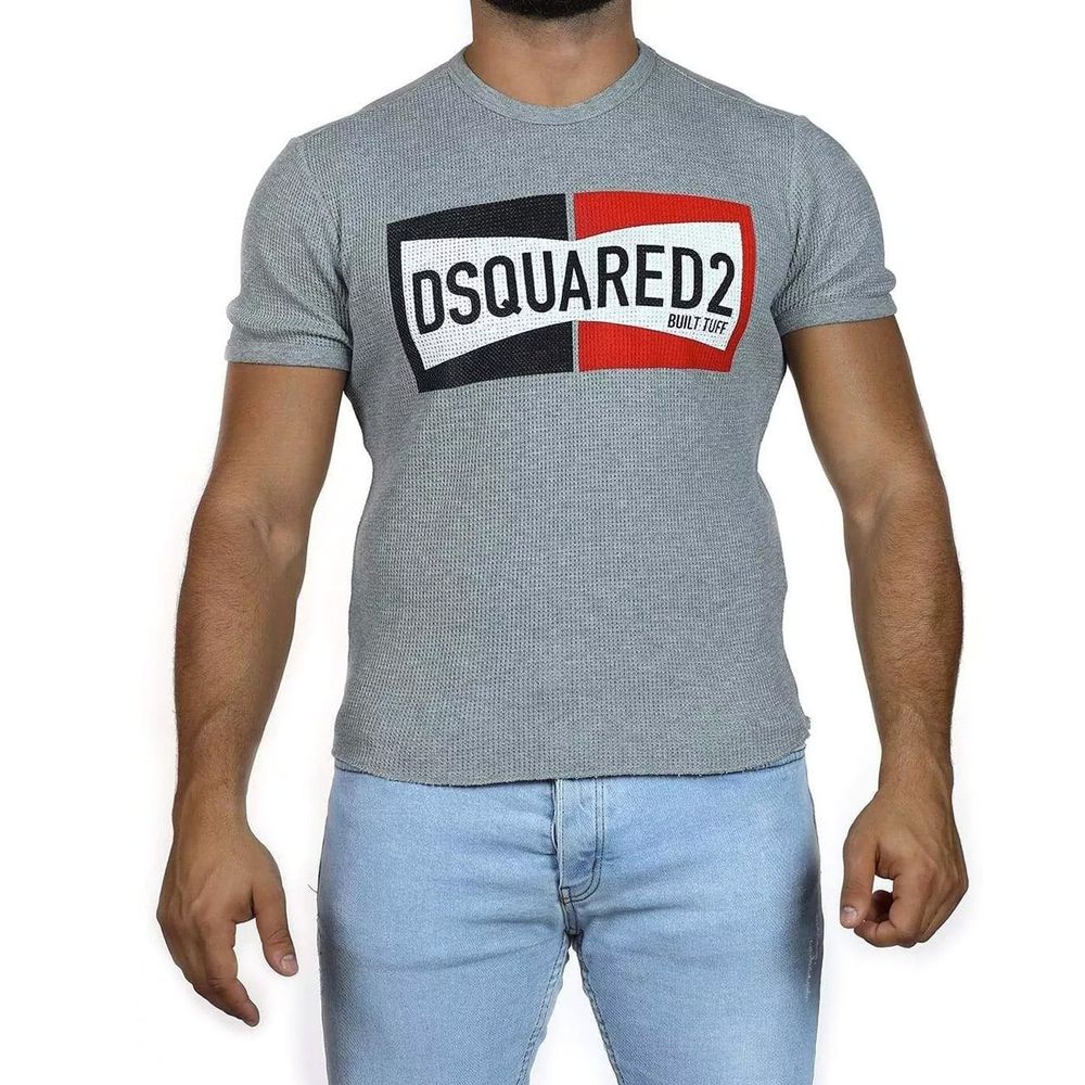 Dsquared² Gray Cotton T-Shirt | Regal Royce