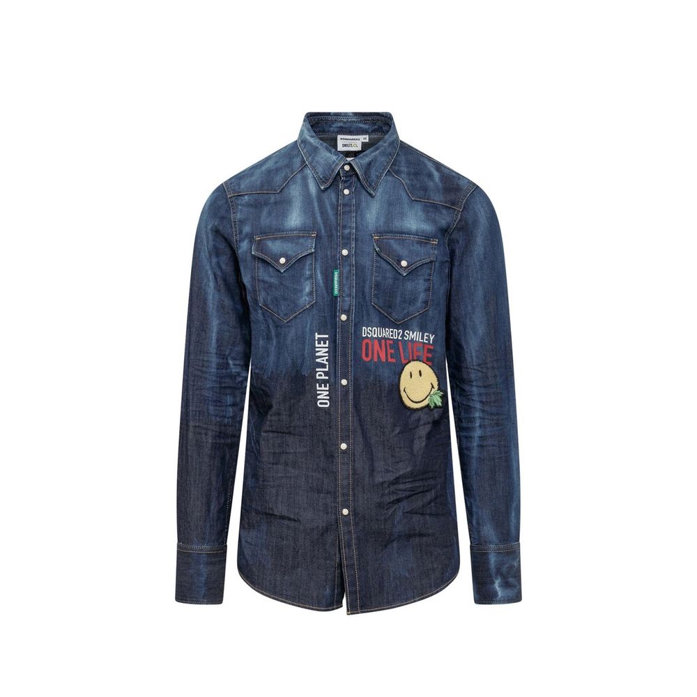 Dsquared² Blue Denim Shirt | Regal Royce