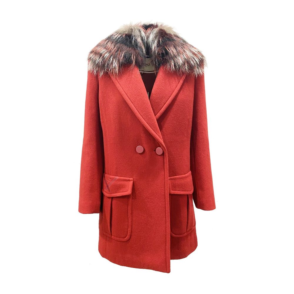 Fendi Multicolor Virgin Wool Coat | Regal Royce
