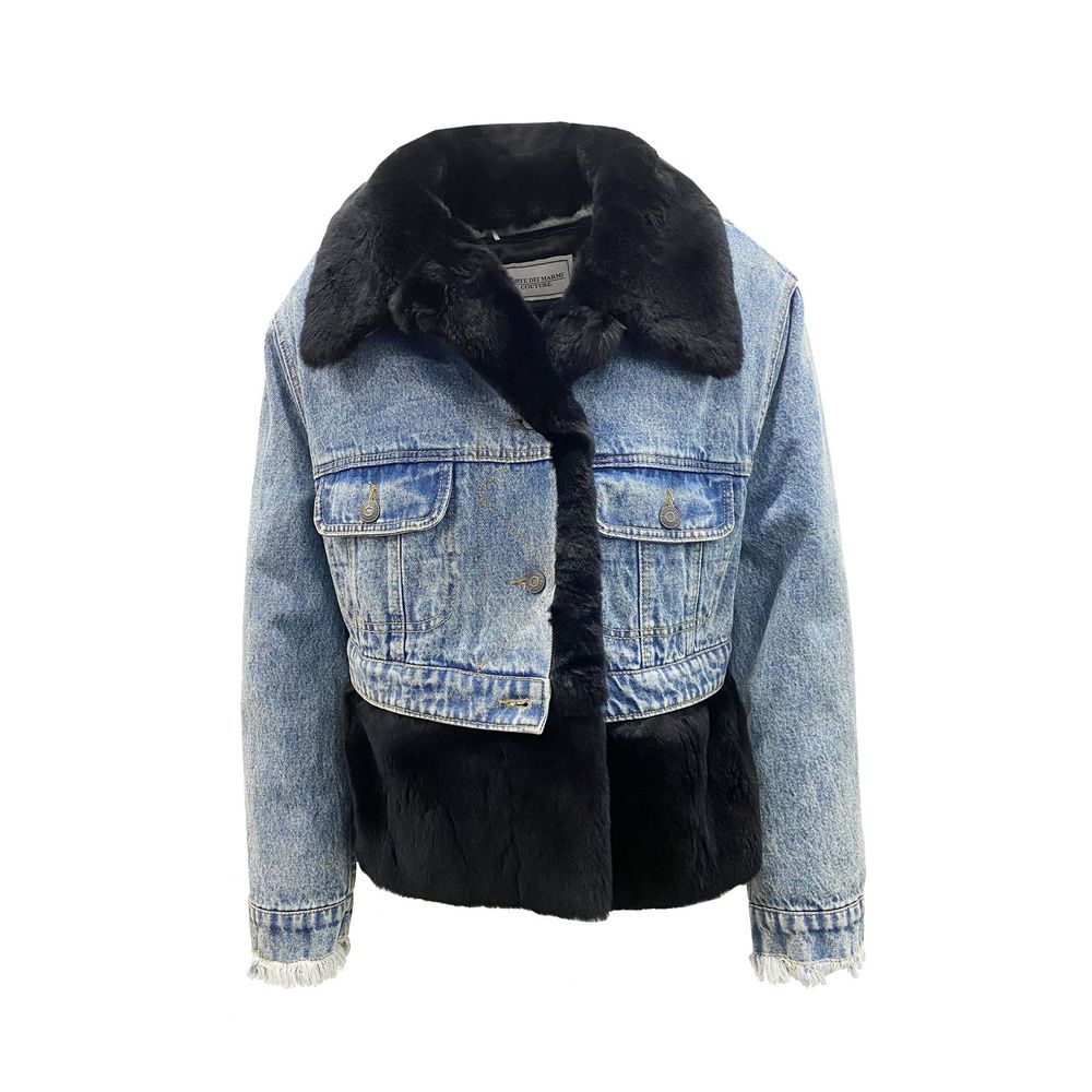 FORTE DEI MARMI COUTURE Blue Cotton Denim Jacket | Regal Royce