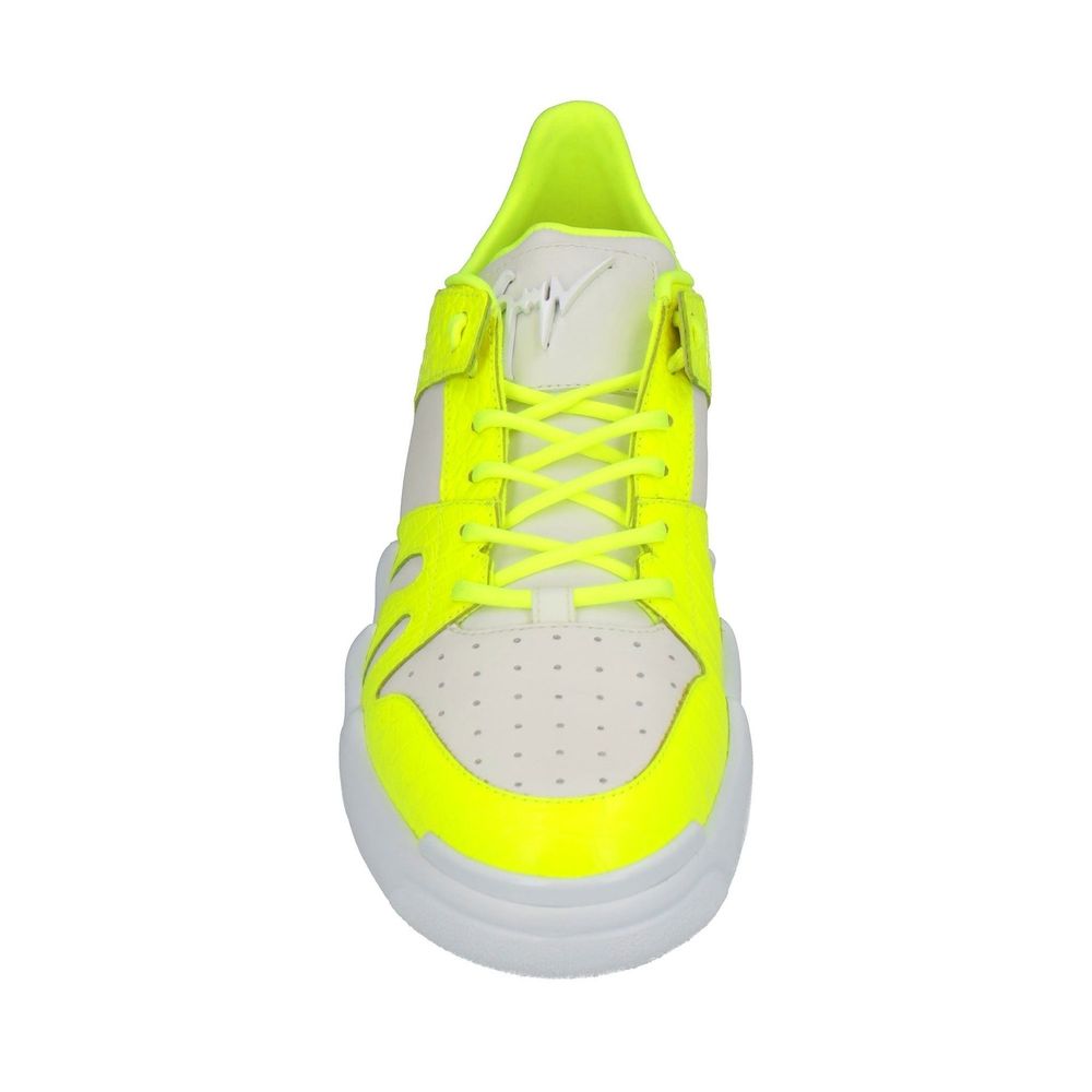 Giuseppe Zanotti White Calfskin Athletic Sneakers | Regal Royce