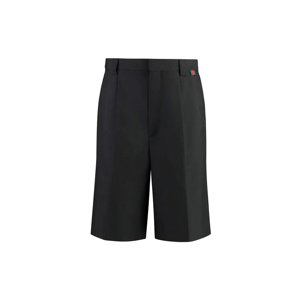 Gucci Black Polyester Bermuda Shorts | Regal Royce