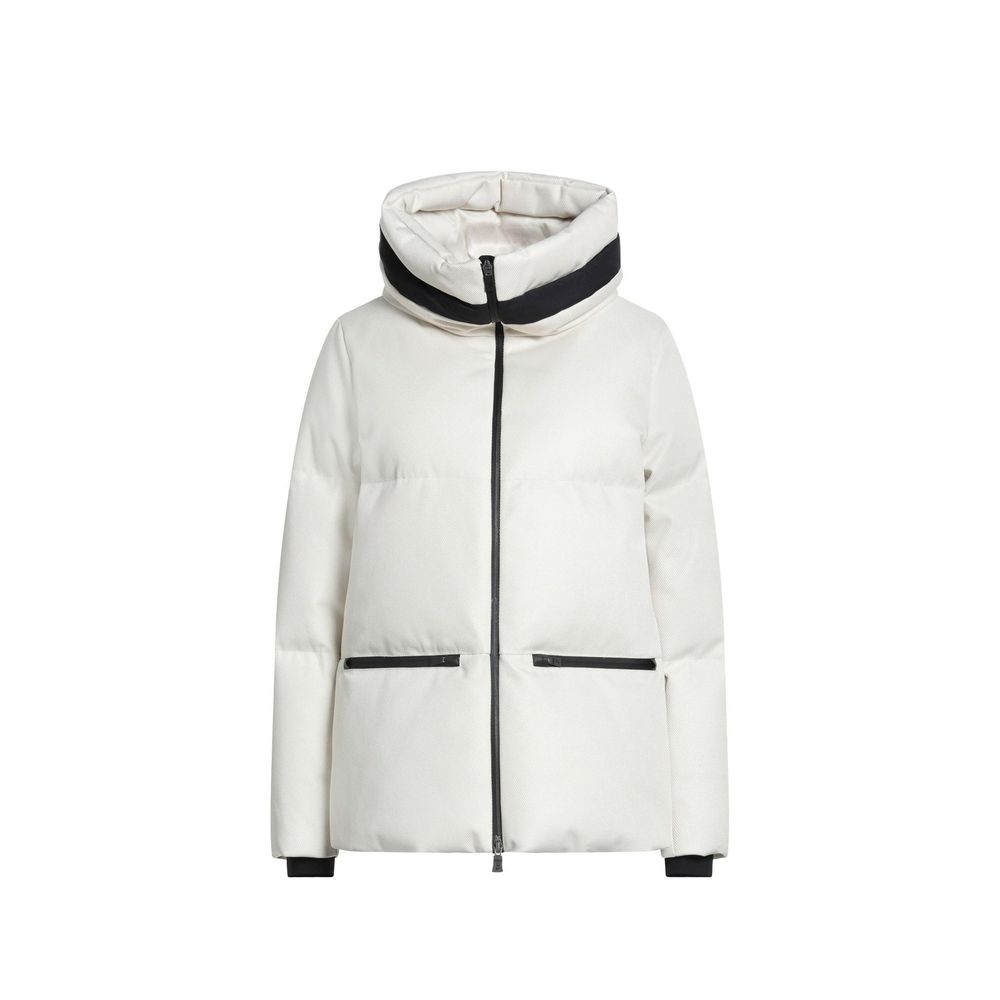 Herno White Polyester Shell Jacket | Regal Royce