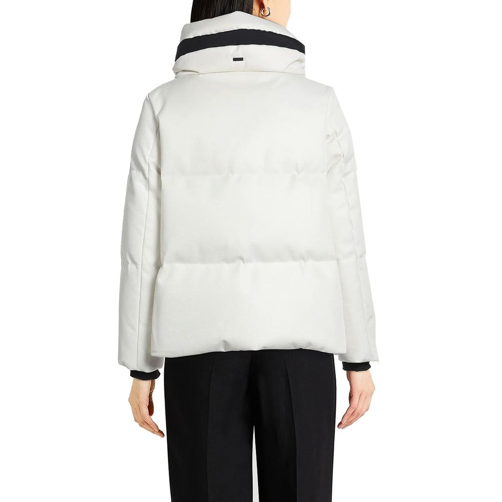 Herno White Polyester Shell Jacket | Regal Royce