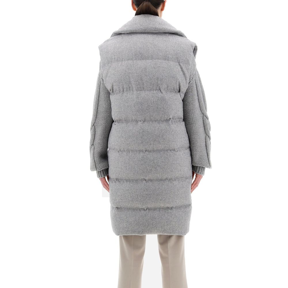Herno Gray Cashmere Coat | Regal Royce