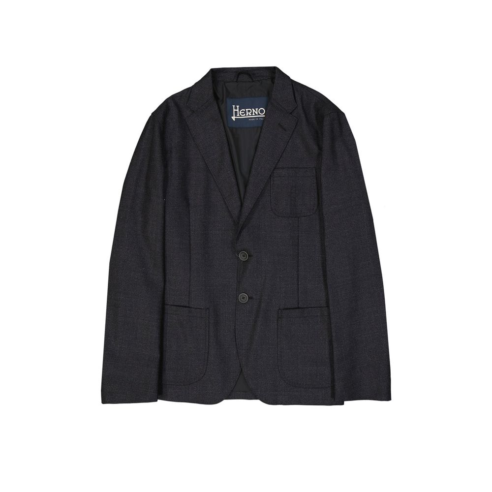 Herno Gray Wool Blazer | Regal Royce