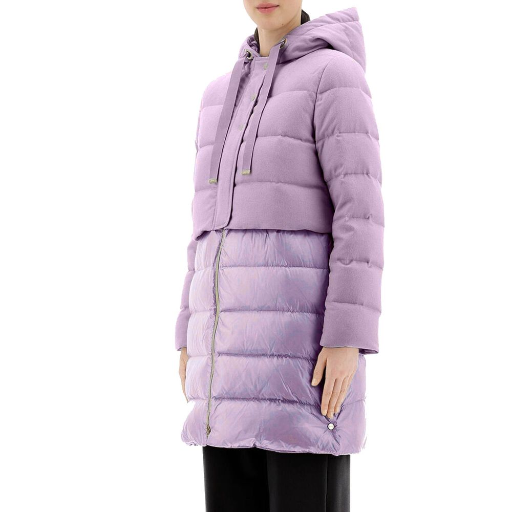 Herno Purple Cashmere Coat | Regal Royce