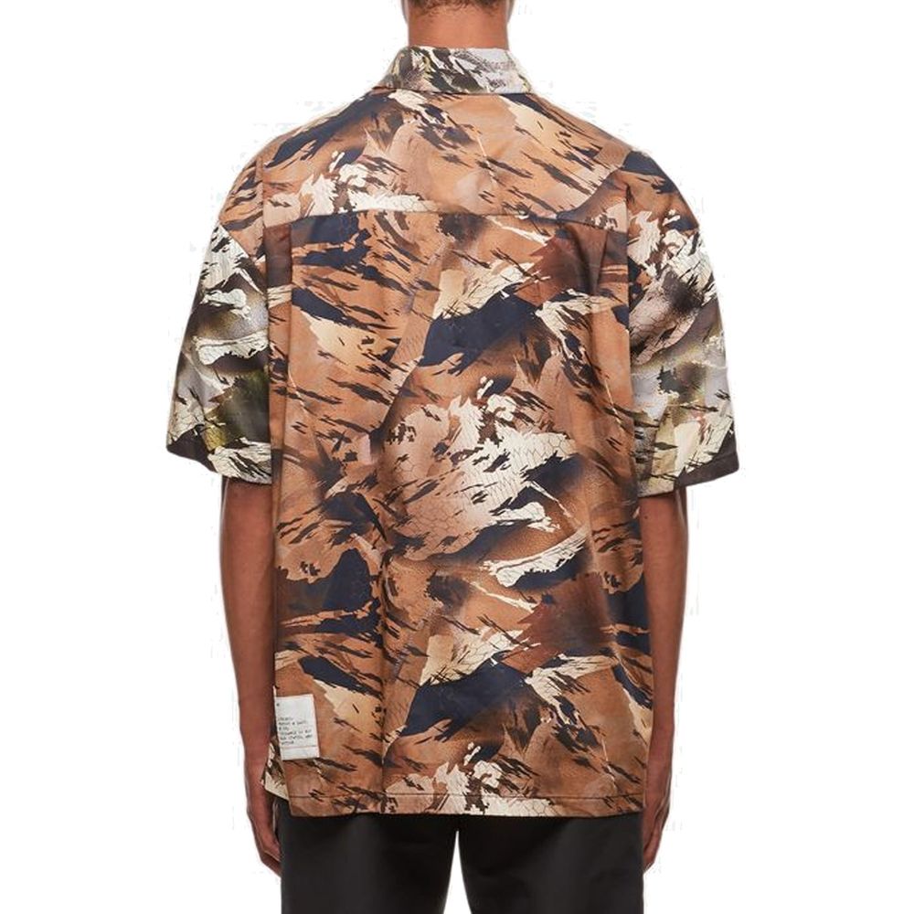 Heron Preston Bicolor Cotton Pattern Shirt | Regal Royce