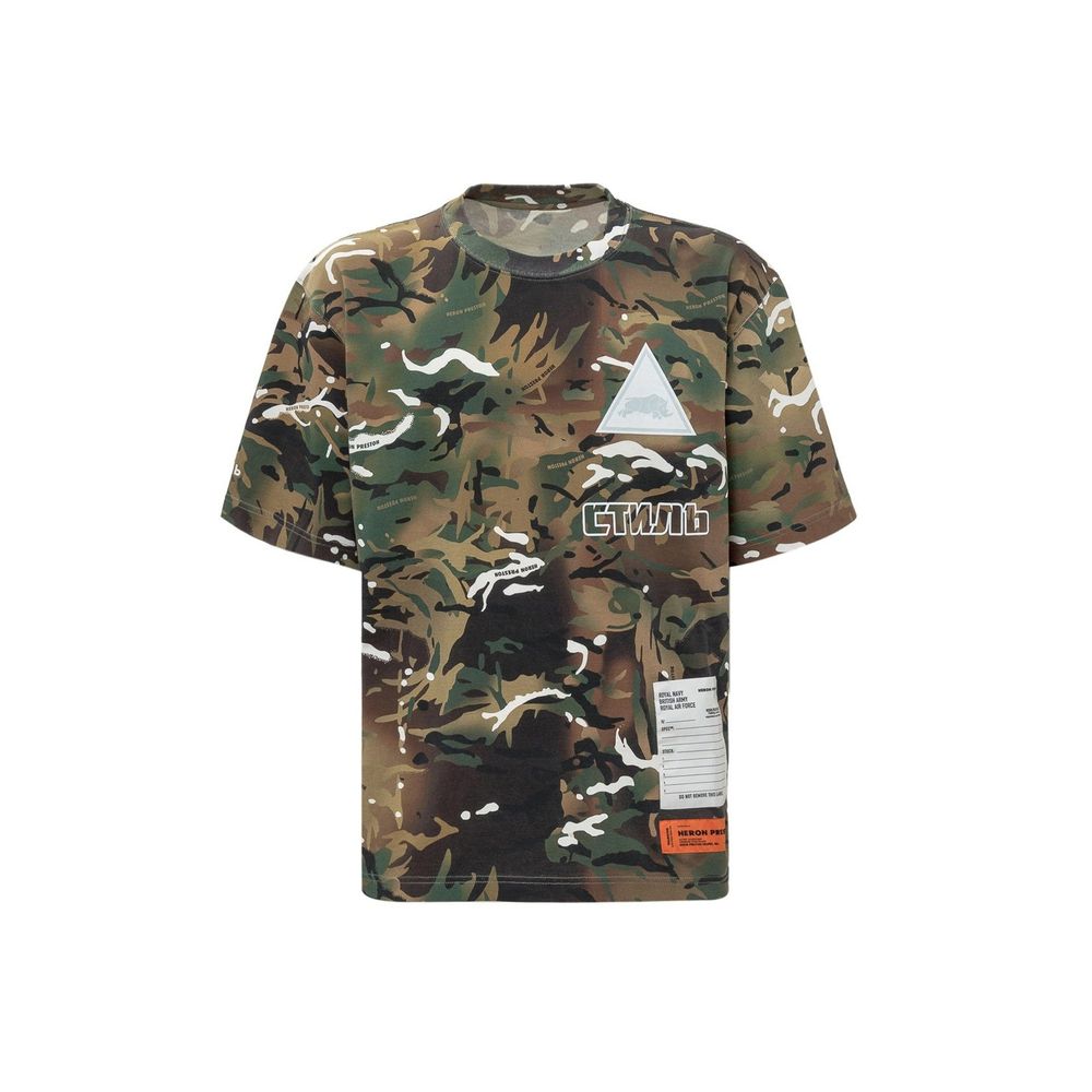 Heron Preston Bicolor Cotton T-Shirt | Regal Royce