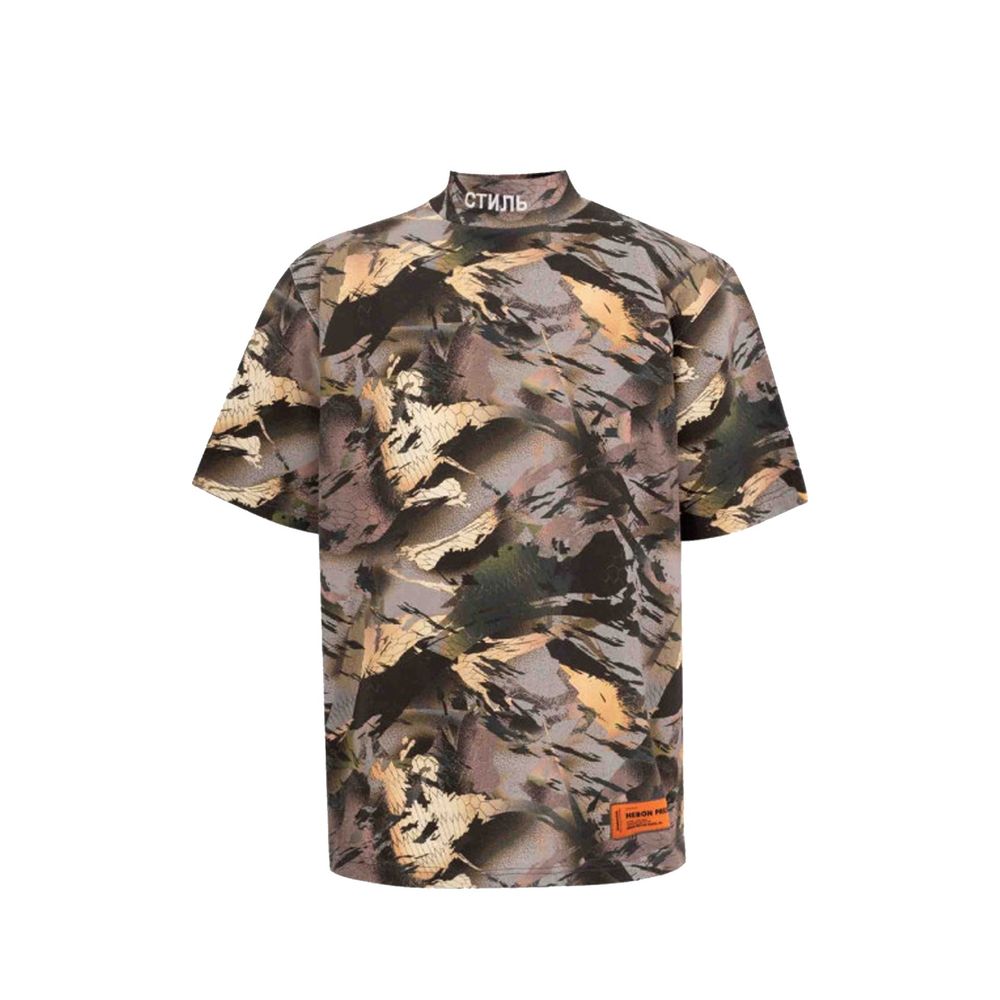 Heron Preston Bicolor Cotton T-Shirt | Regal Royce