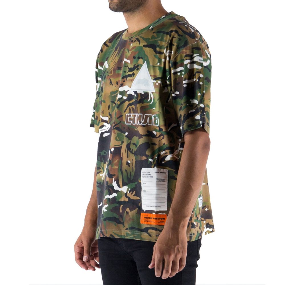 Heron Preston Bicolor Cotton T-Shirt | Regal Royce