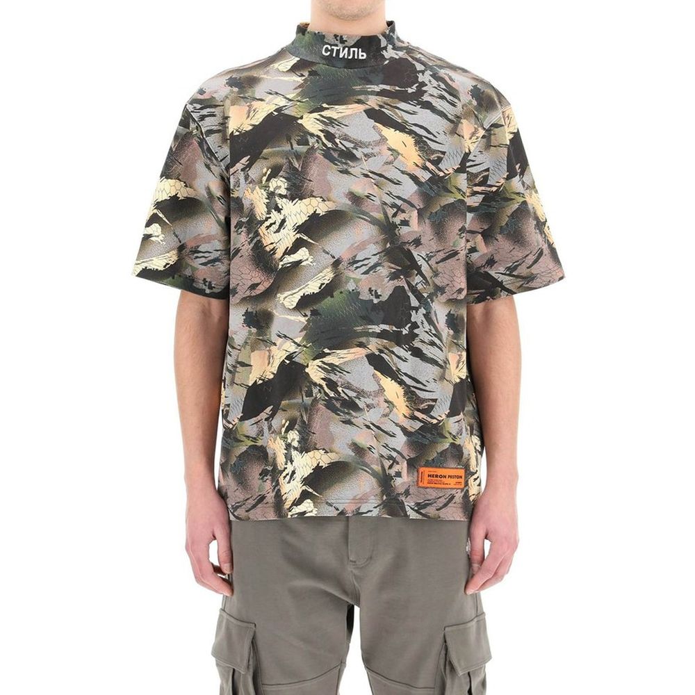 Heron Preston Bicolor Cotton T-Shirt | Regal Royce
