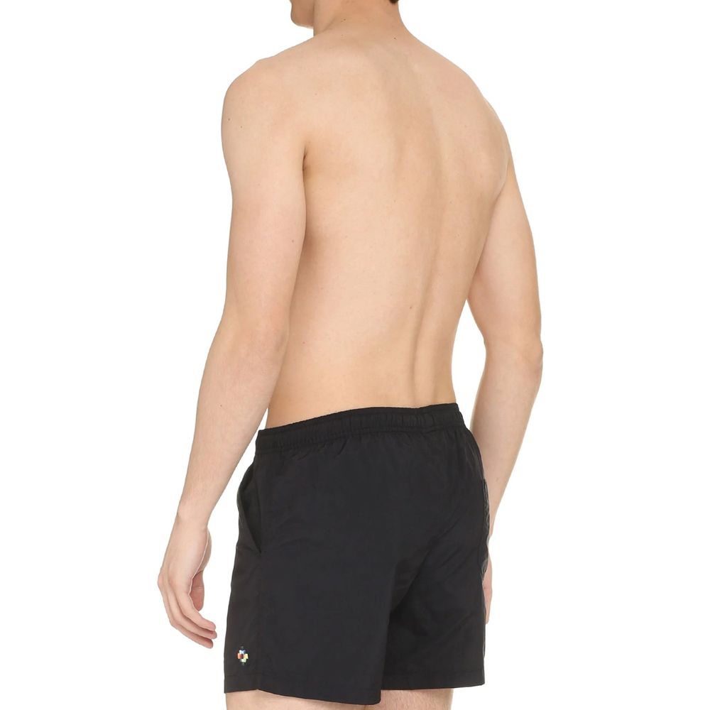 Marcelo Burlon Black Polyamide Short And Mini Shorts | Regal Royce