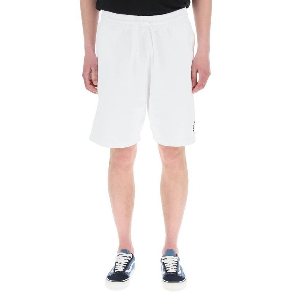 Marcelo Burlon White Cotton Shorts | Regal Royce