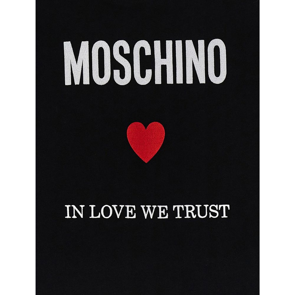 Moschino Couture Black Cotton T-Shirt | Regal Royce