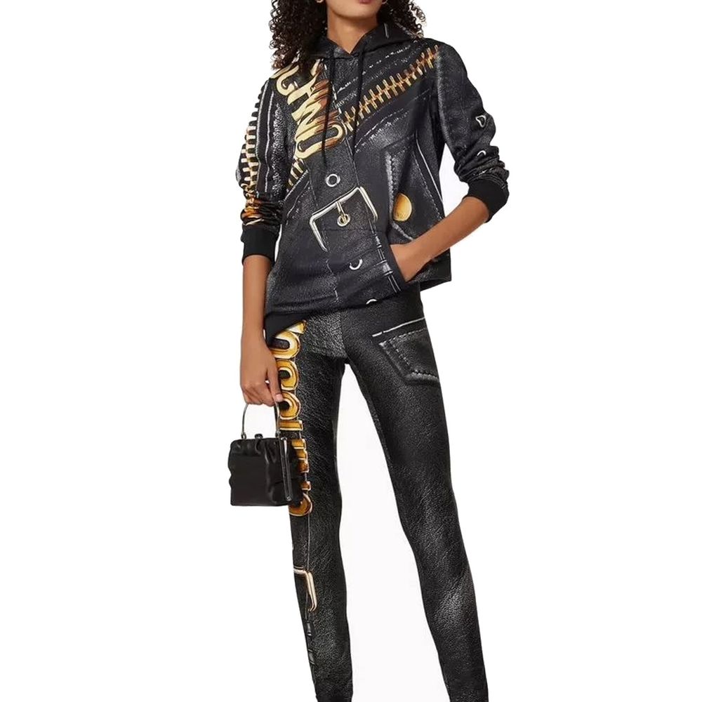 Moschino Couture Black Polyester Sweatshirt | Regal Royce