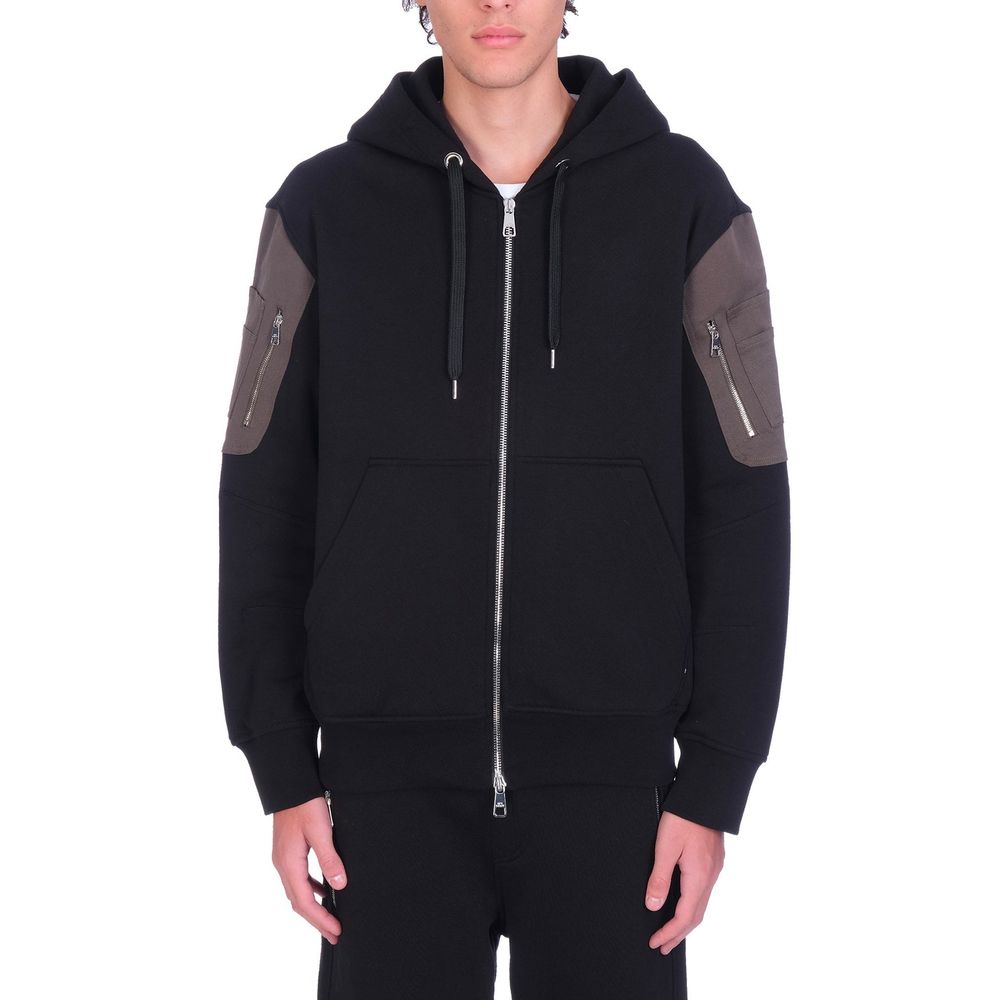 Neil Barrett Black Cotton Sweatshirt | Regal Royce