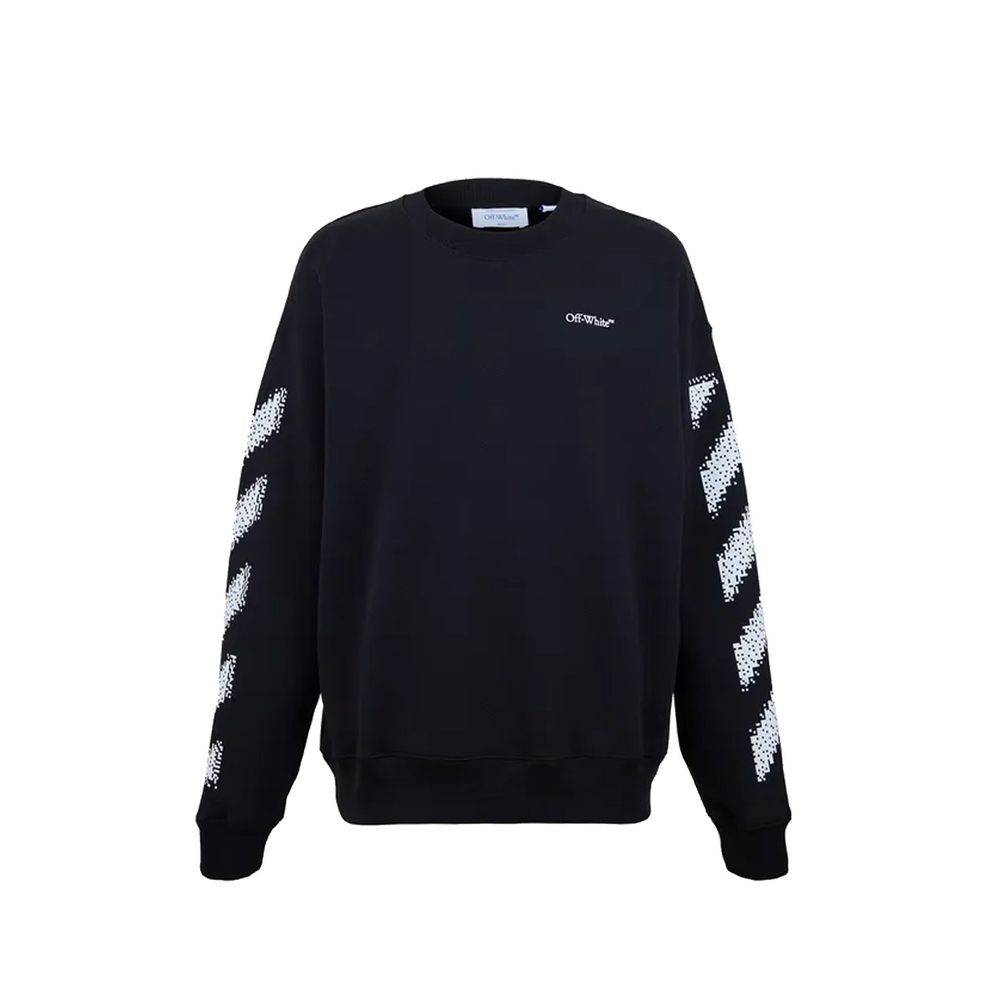 Off-White Black Cotton Sweatshirt | Regal Royce