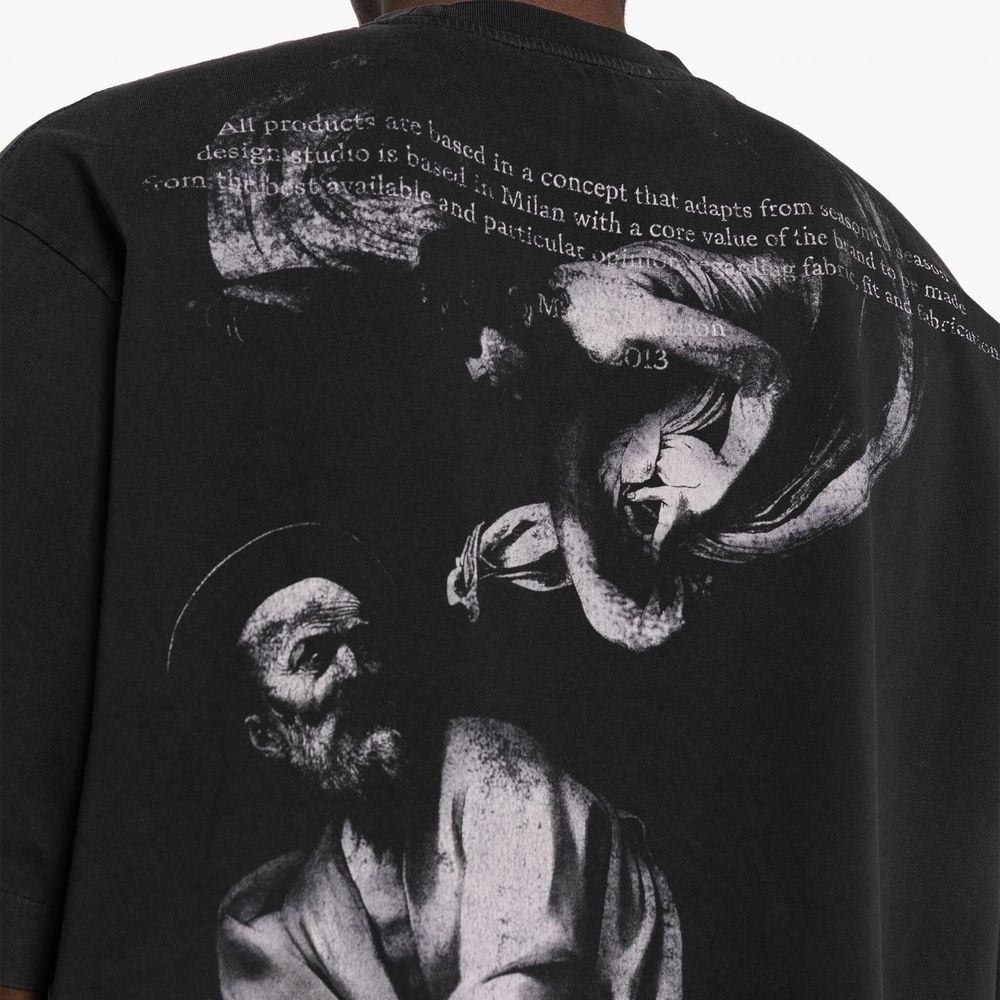 Off-White Black Cotton T-Shirt | Regal Royce