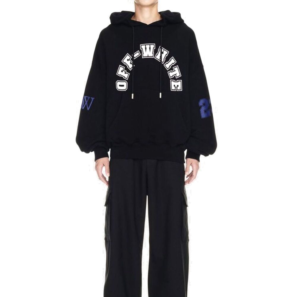 Off-White Black Cotton Sweatshirt | Regal Royce