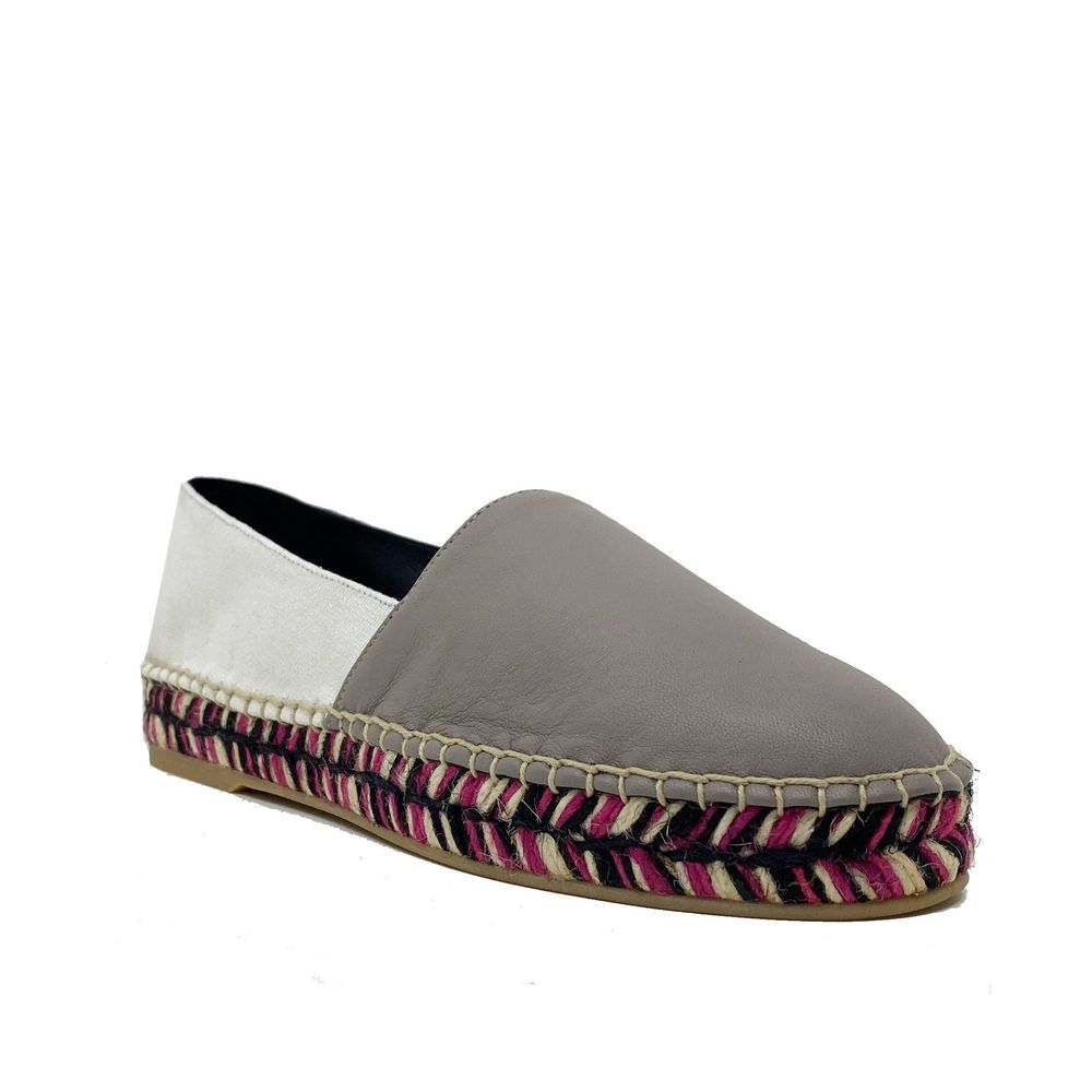 Off-White Beige Calfskin Espadrilles | Regal Royce